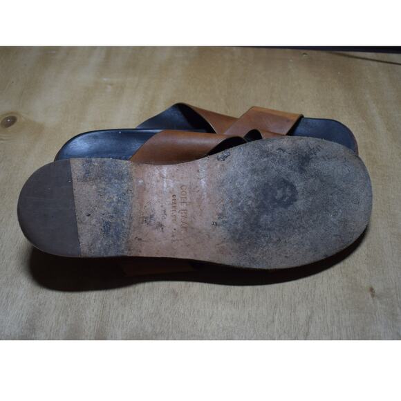 Cole Haan Grand.OS Tan Leather Crossover Sandals Men’s Size 13 main image 2
